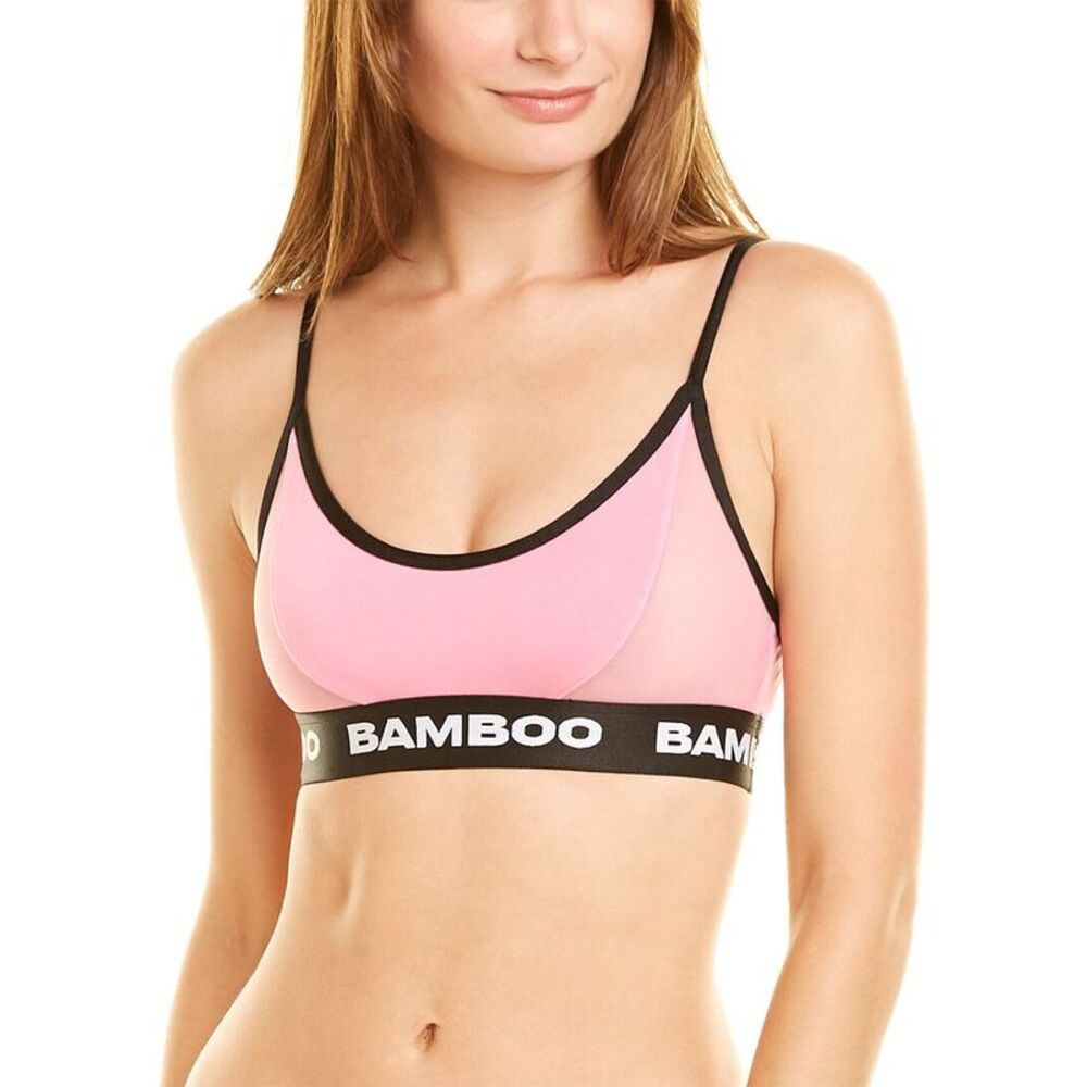 Bamboo Womens  Mesh Bra, Pink
